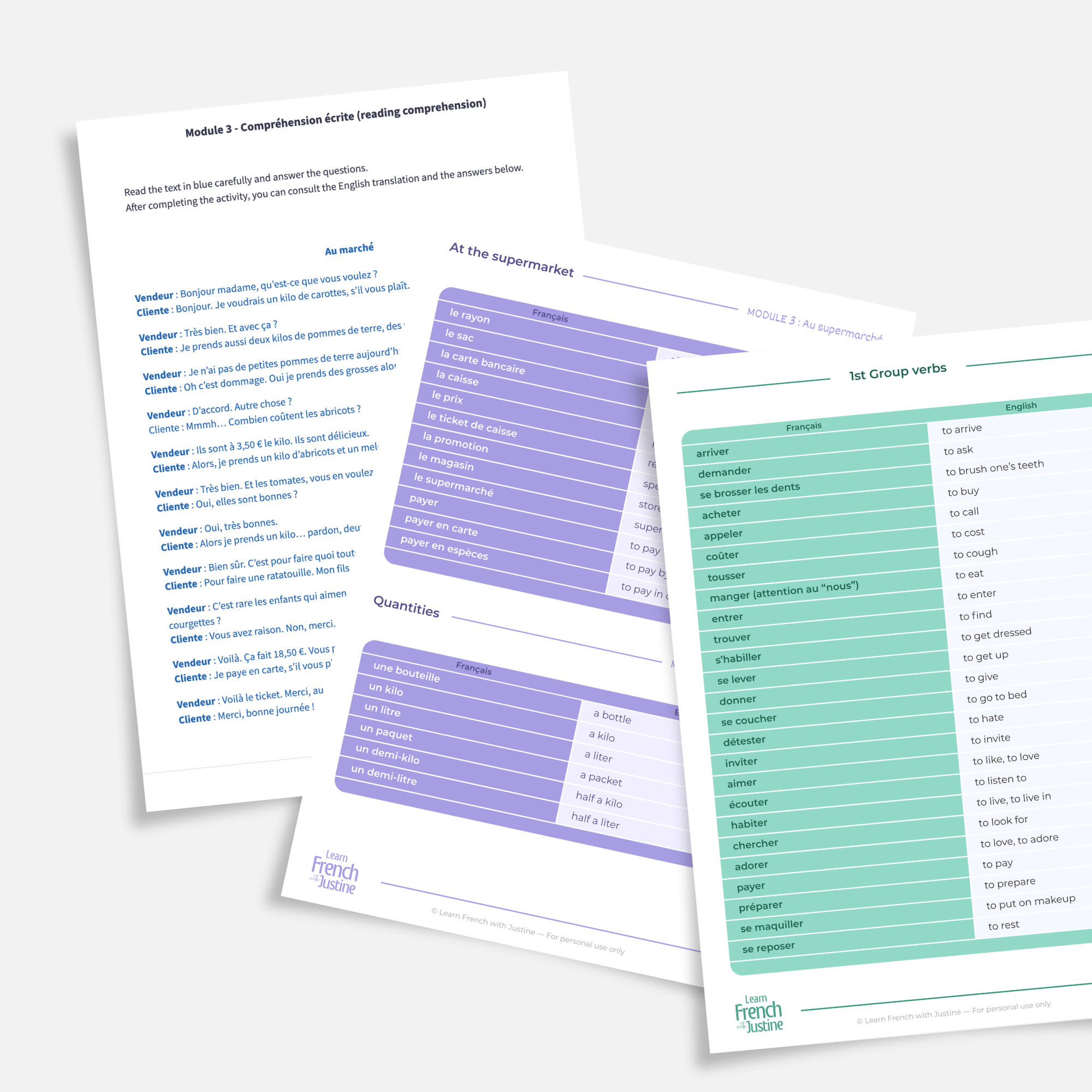 Complete beginner French course with step by step lessons for real-life conversations
